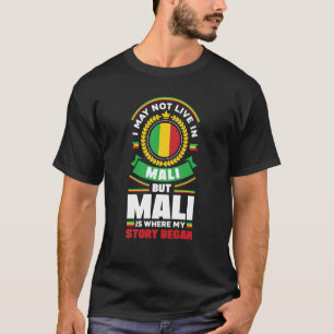 T-shirt Mali Malian Mali Flag Quote