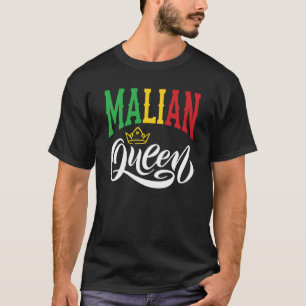T-shirt Malian Queen Mali Malian Mali Flag