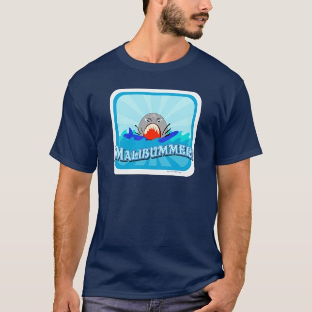 T-shirt Malibummer Funny Malibu Caricature touristique de  (Devant)