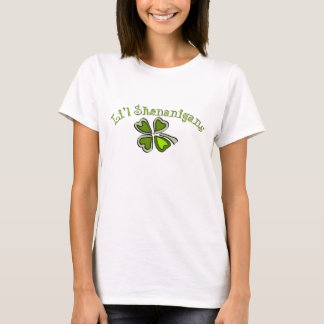 T-shirt Malice de Li'l de shamrock étrange Cartoonifi de