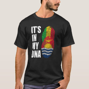 T-shirt Malien Et Kiribati Mélangent Le Drapeau Patrimoine