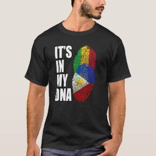 T-shirt Malien Et Philippin Mélangent Le Drapeau Patrimoin