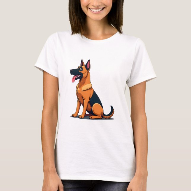 T-shirt Malinois belge (6) (Devant)