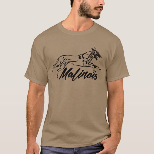 T-shirt Malinois - berger belge (Devant)