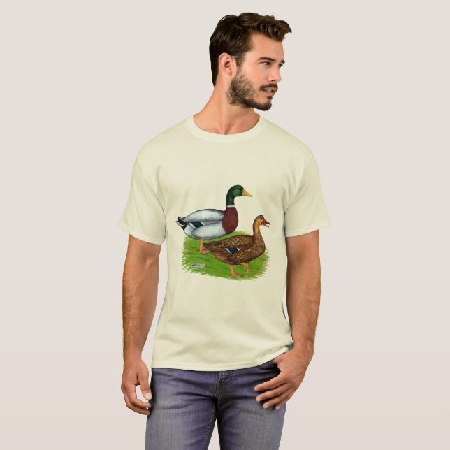 T-shirt Mallard Drake et Duck (Devant entier)