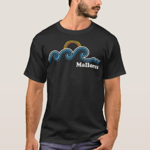 T-shirt Mallorca Espagne Île Sufing Waves Sunset Beach Vi