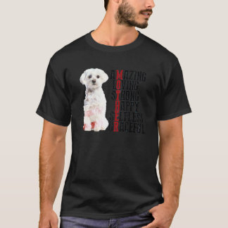 T-shirt Maltais Extraordinaire Aimer Fort Heureux Happy Se