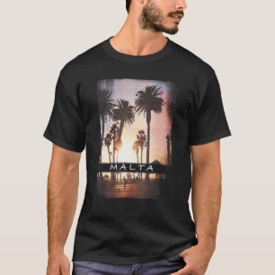 T-shirt Malte Sunset Sunrise Méditerranéen Photo