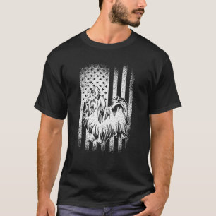 T-shirt Maltese American Drapeau Chien Papa Chien Maman