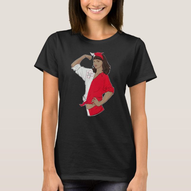 T-shirt Maltese Girl Inbrisable I Patrimoine Maltais I Mal (Devant)