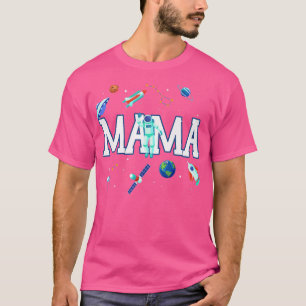 T-shirt Mama Astronaut Espace Famille correspondant Annive