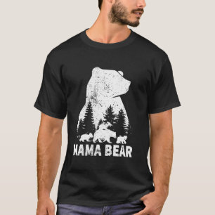 T-shirt Mama Bear 3 Cubs Mère Day Fundy Mama Bear 3 Kids
