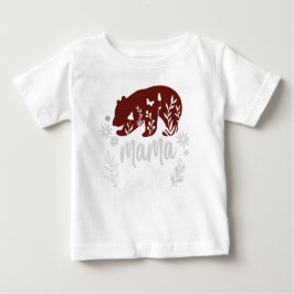 T-shirt Mama Bear blanc pour bébé