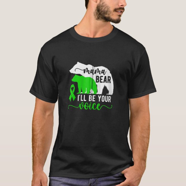 T-shirt Mama Bear Cérébral Palsy Maman D'Une Cérébrale Pal (Devant)