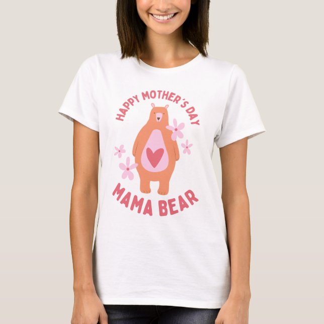 T-shirt Mama Bear de la Fête des mères (Devant)