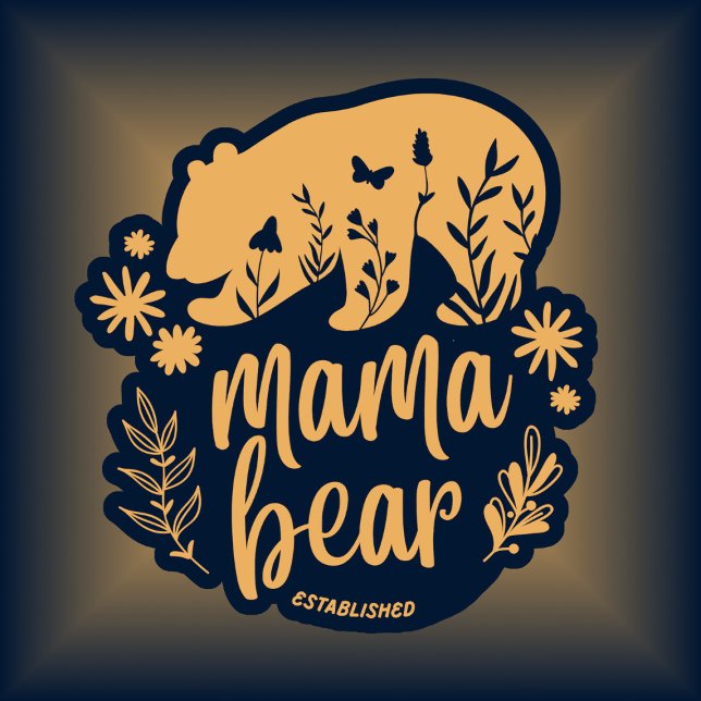 T-shirt Mama Bear Fondée 2024 Boho (Créateur téléchargé)