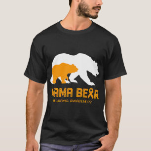 T-shirt Mama Bear LEUKEMIA Sensibilisation Des Femmes Homm