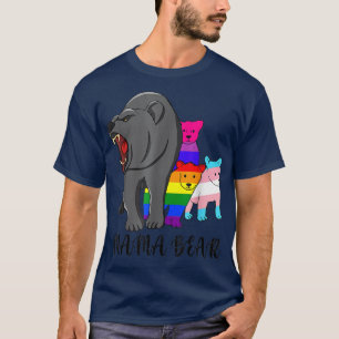 T-shirt Mama Bear LGBT Gay Trans Pride Soutien LGBTQ Parad