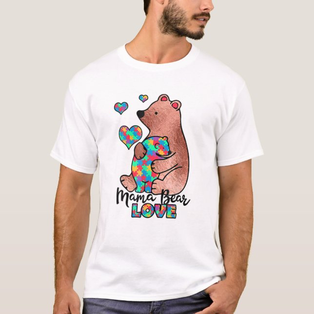 T-shirt Mama Bear Love Dons (Devant)