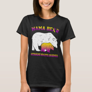 T-shirt Mama Bear Sensibilisation à l'hépatite auto-immune