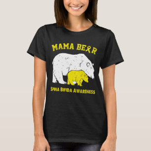 T-shirt Mama Bear Sensibilisation au SPINA BIFIDA