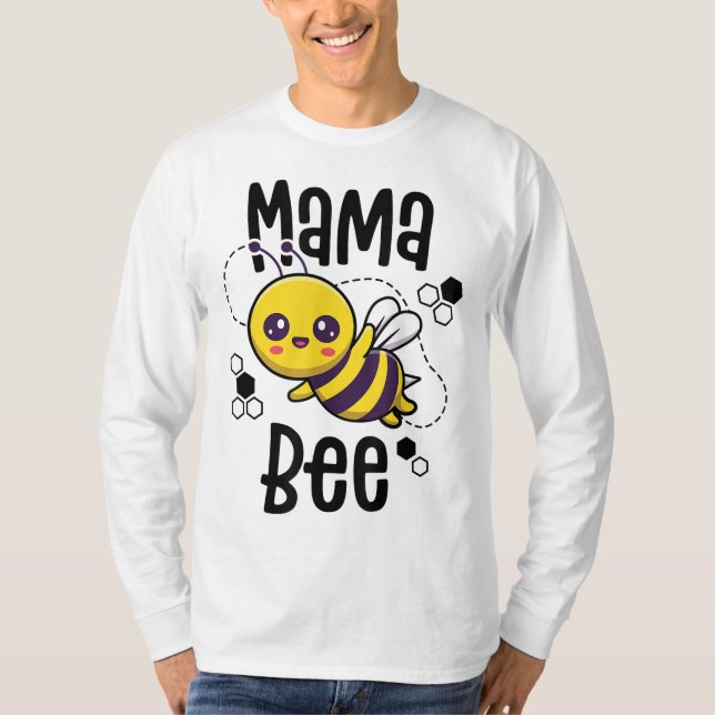 T-shirt Mama Bee Famille Bee First Bee Day (Devant)