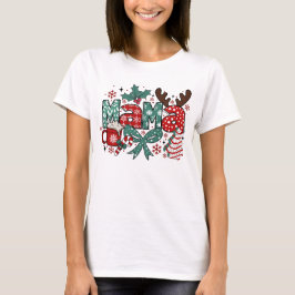 T-shirt Mama Claus club de Noël dans mon ère de fête saint
