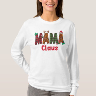 T-shirt Mama Claus, maman de Noël