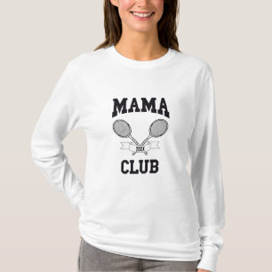 T-shirt Mama Club Tennis Racket Athletic Club Personnalisé