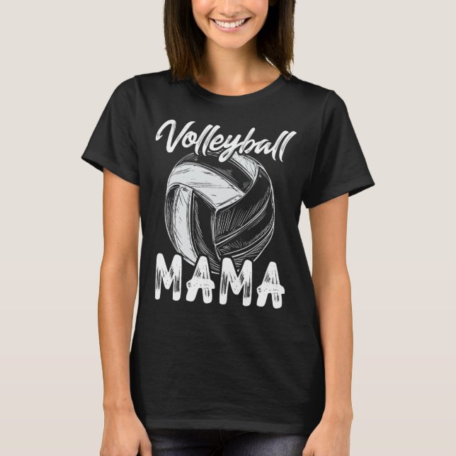 T-shirt Mama De Volley-Ball Pour Femmes Joueuses De Jumela (Devant)