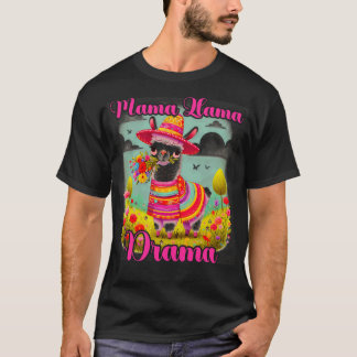 T-shirt Mama Drama Llama Alpaca avec lunettes de soleil Ll
