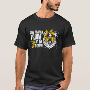 T-shirt Mama Drôle Ours Garçon Maman Du Fils Au Soleil À B