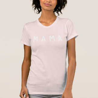 T-shirt "Mama" - Écran à col blanc féminin