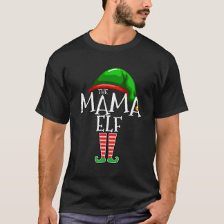 T-shirt Mama Elf Family Matching Group Cadeau de Noël Gran