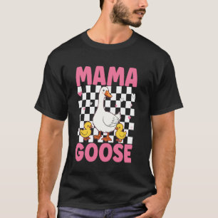 T-shirt Mama Goose Fête des Mères Maman Floral Ferme Canar