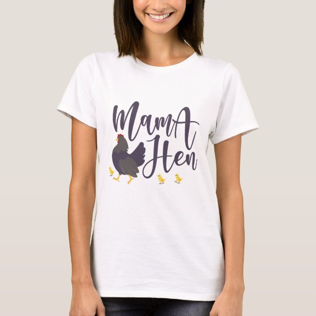 T-shirt Mama Hen, Amoureux Du Poulet (Devant)