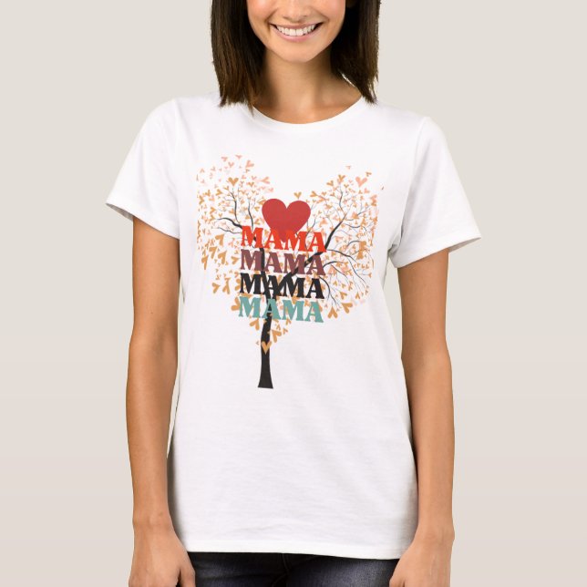 💗 T - Shirt "Mama in meinem Herzen" (Vorderseite)