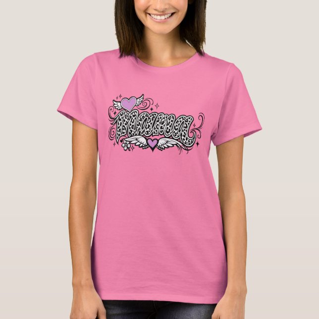 T-shirt Mama Leopard Heart Tee (Devant)