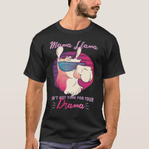 T-shirt Mama Llama Drama Vêtements Femmes Maman Mama