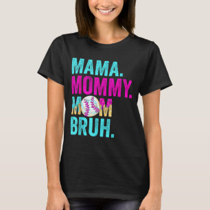 T-shirt Mama maman maman frère baseball goutte glace