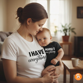 T-shirt Mama & Me Outfit "I Have Everything" Matching Mom