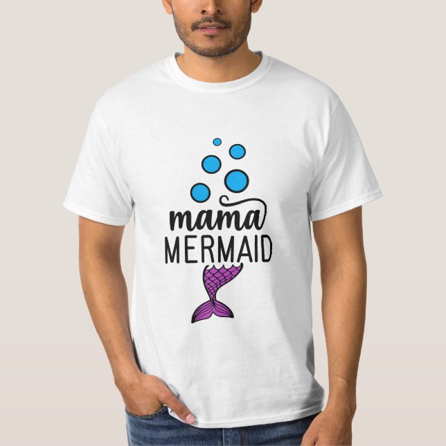 T-shirt Mama mermaid (Devant)