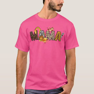 T-shirt Mama ofhe Wild One Zoo Birthday Safari Jungle Fami