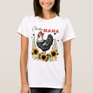 T-shirt Mama Poulet Rétro Éleveuse de Poulets