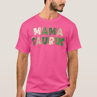 T-shirt Mama Saurus Matching Famille Anniversaire Dinosaur