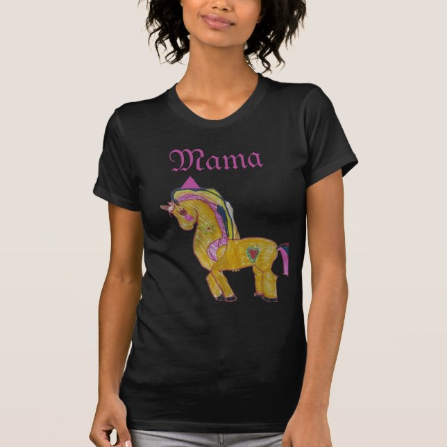 T-shirt Mama Unicorn (Devant)