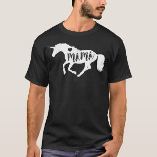 T-shirt Mama Unicorn Cheval EquineCute Mères Jour Cadea