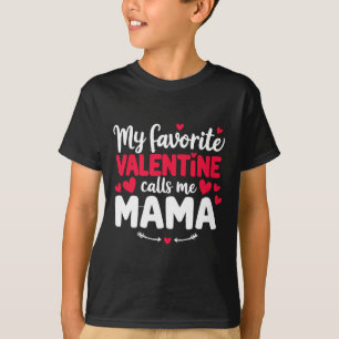 T-shirt Mama Valentine Mignon Couple Romantique de la Sain