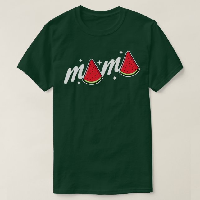 T-shirt Mama Watermelon Fruit Eté Watermelon Slice Moth (Design devant)