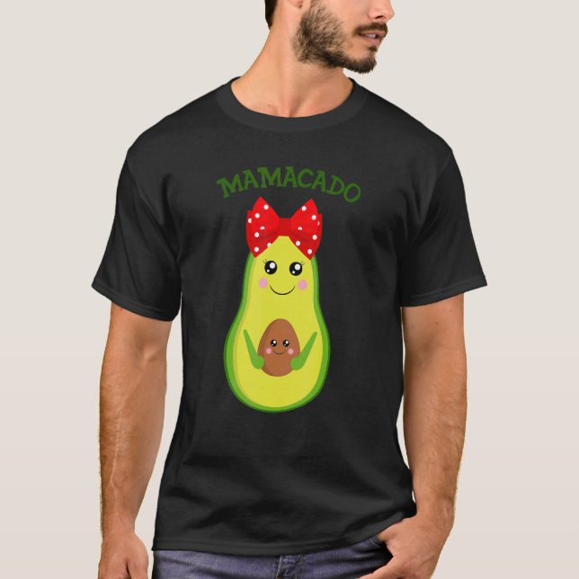 T-shirt Mamacado Avocado mère enceinte grossesse Avo (Devant)